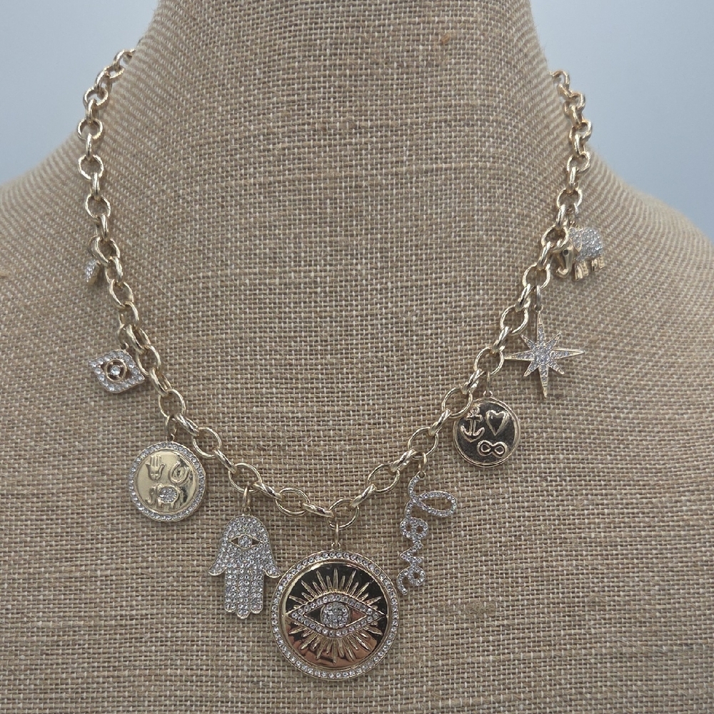 Park Lane Mistic Charm Necklace with Crystal Accents